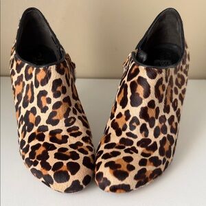 Leopard Print Ankle Boots